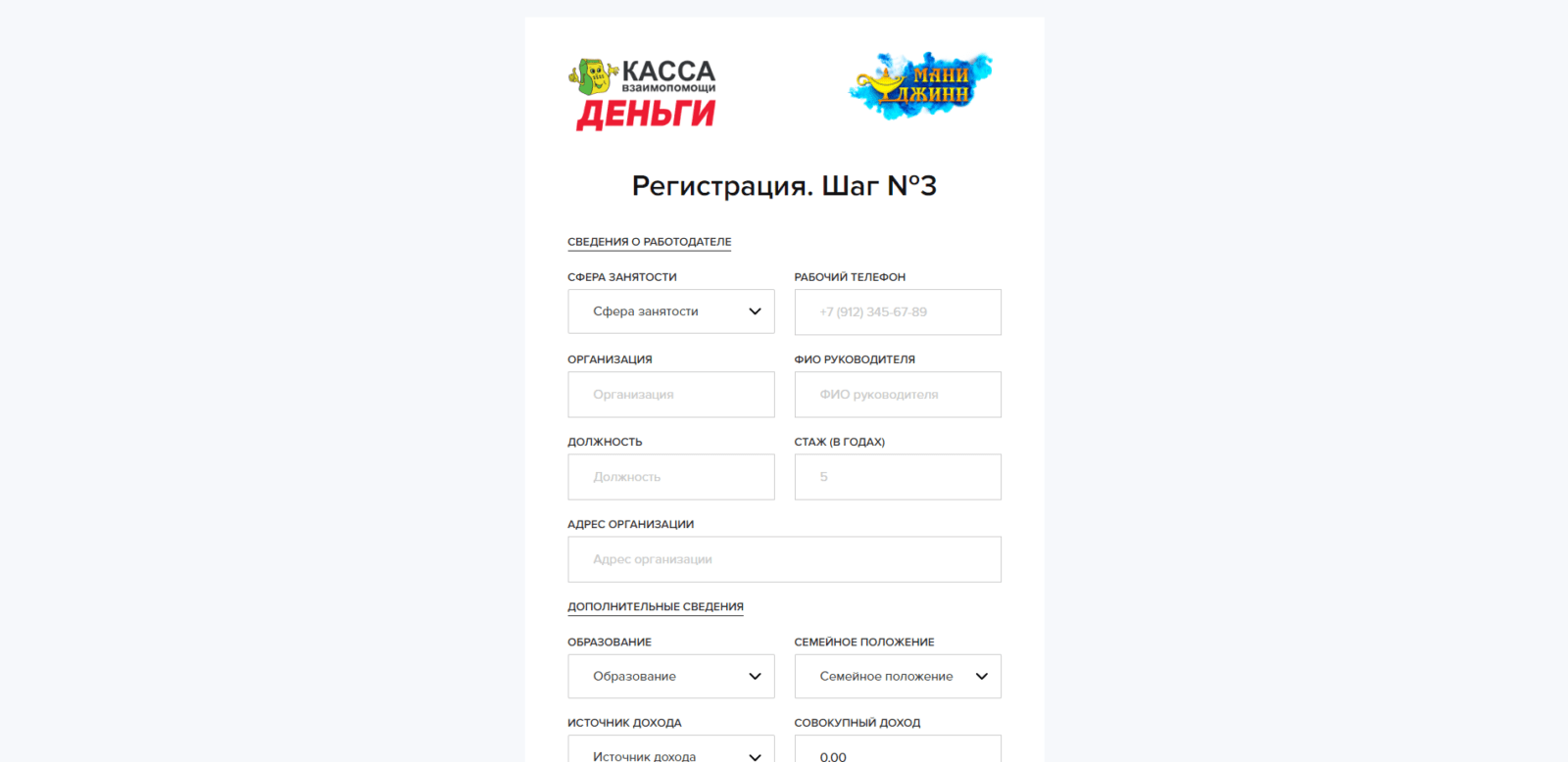Займ в Мани Джинн шаг 6